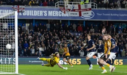 Mohamed Belloumi finds the net with a curling effort.